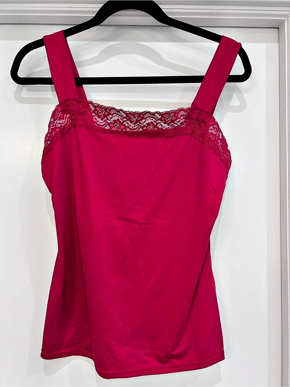 Jones New York Lace Trim Chemise in Pink Large Like New